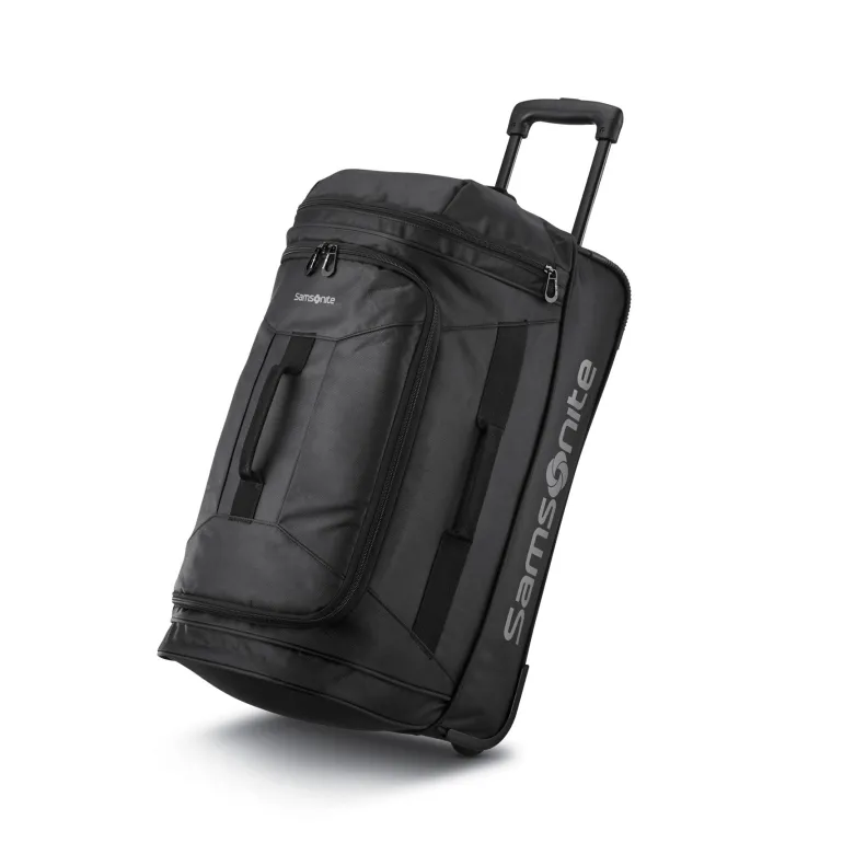 Samsonite Andante 2 28 Drop Bottom Wheeled Duffle Riverrock Black