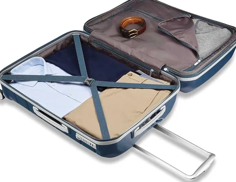 Samsonite Freeform 3 Piece Set 21|24|28 Inch Expandable Spinners (Navy