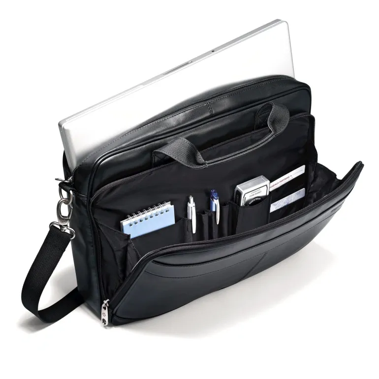 Samsonite Leather Business Slim Brief