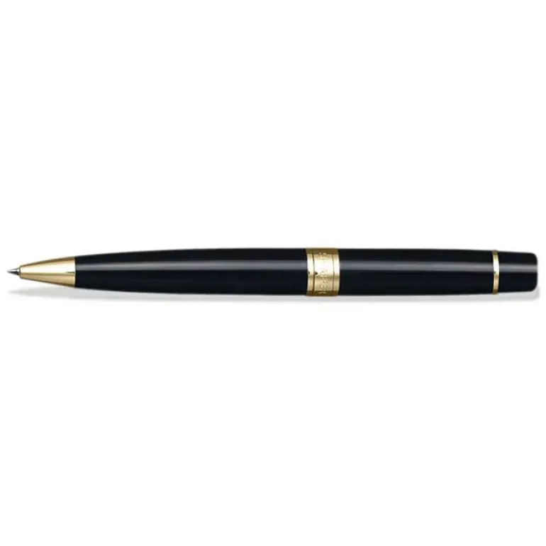 Sheaffer 300 9325 Glossy Black Ballpoint Pen With Gold-tone Trim