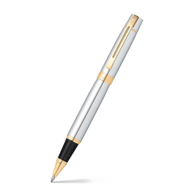 Sheaffer 300 Chrome with Gold Trims Rollerball Pen | Altman Luggage