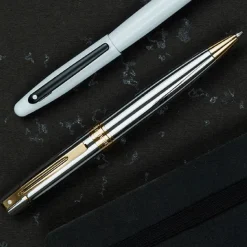 Sheaffer 300 Chrome with Gold Trims Ballpoint Pen | Altman Luggage