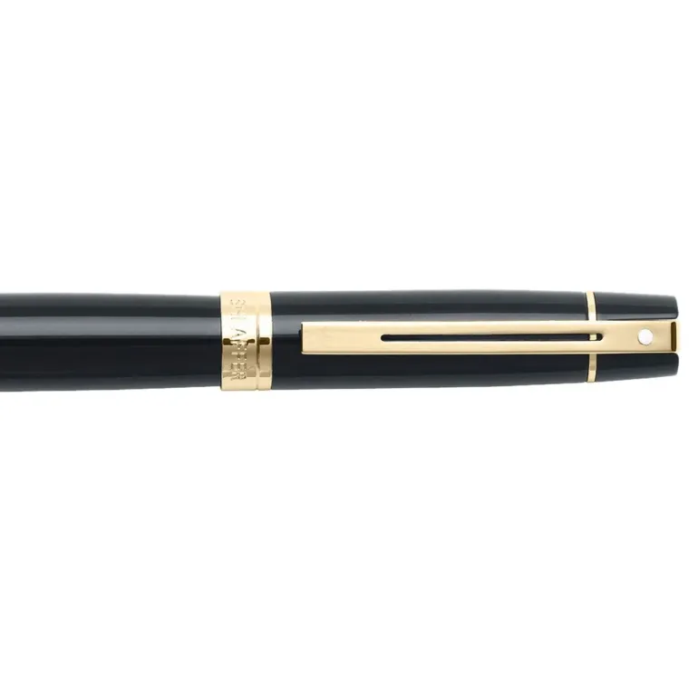 Sheaffer 300 Glossy Black with Gold Trims Rollerball Pen