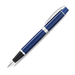 Sheaffer 300 Glossy Blue Fountain Pen With Chrome Trims | Pens on Sale
