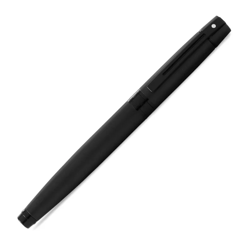 Sheaffer 300 Matte Black Fountain Pen With Black Trims