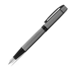 Sheaffer 300 Matte Gray Fountain Pen With Black Trims