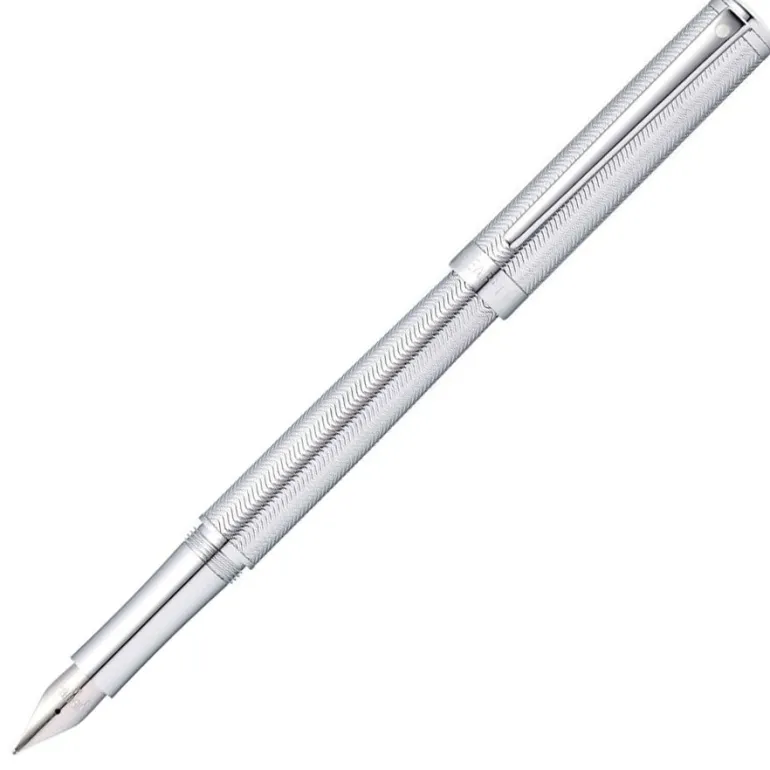 Sheaffer Intensity Engraved Chrome Fountain Pen | Altman Luggage