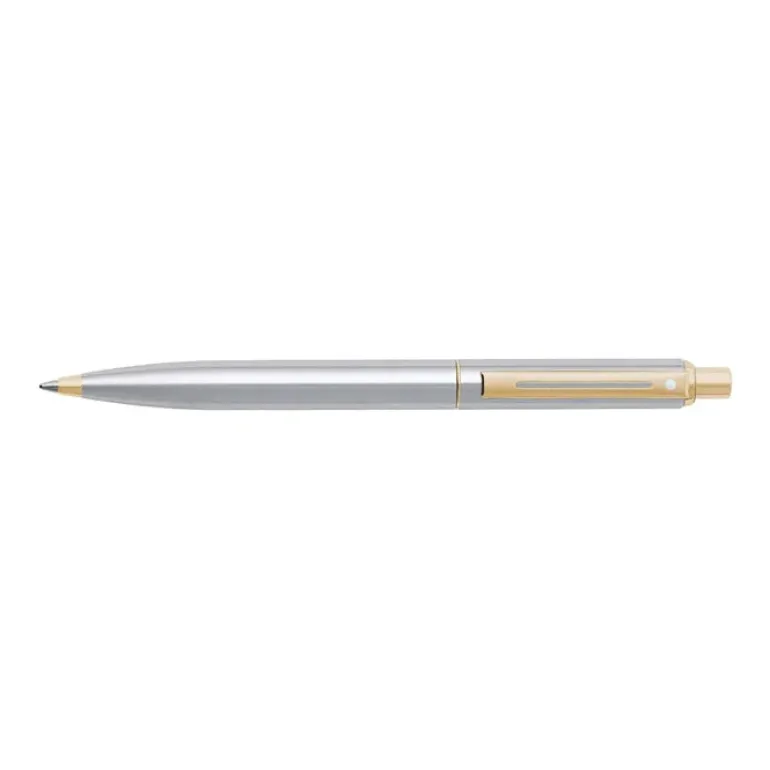 Sheaffer Sentinel 325 Brushed Chrome Ballpoint pen with Gold Tone Trim
