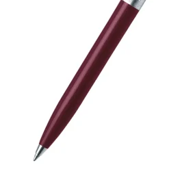 Sheaffer Sentinel Burgundy and Chrome Ballpoint Pen With Chrome Trims