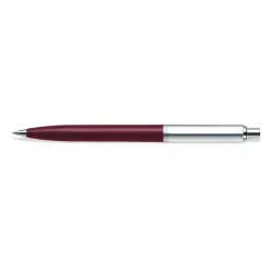 Sheaffer Sentinel Burgundy and Chrome Ballpoint Pen With Chrome Trims