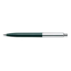 Sheaffer Sentinel Dark Green and Chrome Ballpoint Pen With Chrome Trims
