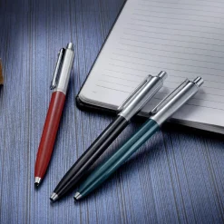 Sheaffer Sentinel Dark Green and Chrome Ballpoint Pen With Chrome Trims
