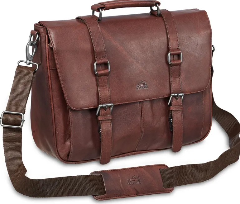 Single Compartment Briefcase for 15" Laptop with RFID Secure Pocket, 1
