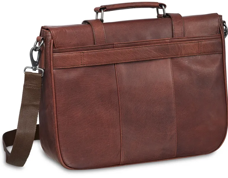Single Compartment Briefcase for 15" Laptop with RFID Secure Pocket, 1