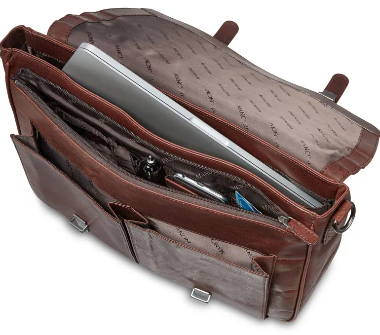 Single Compartment Briefcase for 15" Laptop with RFID Secure Pocket, 1