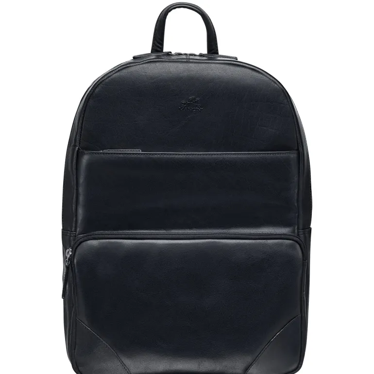 Slim Backpack for 14" Laptop, 12" x 4" x 16.25", Black
