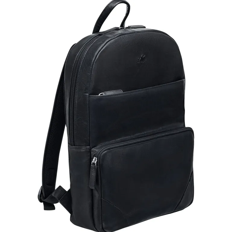 Slim Backpack for 14" Laptop, 12" x 4" x 16.25", Black