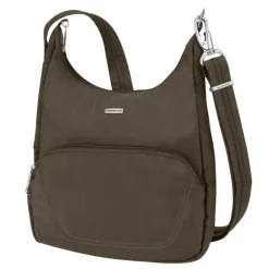Travelon 42457 AntiTheft Classic Essential Messenger Bag Nutmeg