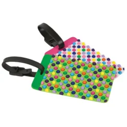 Travelon 12657 Set of 2 Luggage Tags, Dots | Sale Altman Luggage