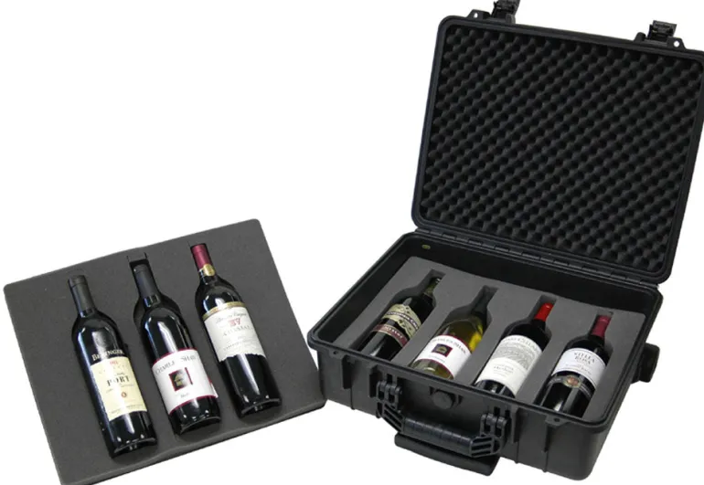 TZ Case | TZ Case WCB-018B 7 Bottle Wheeled Wine Case