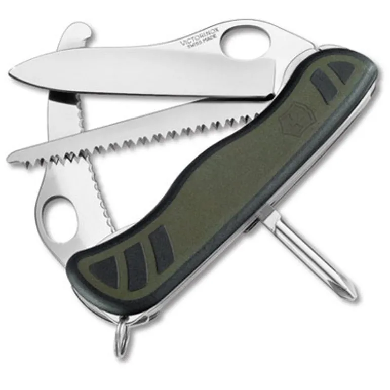 Victorinox Swiss Army Hunter XT Olive Green Pocket Knife with Pouch