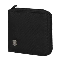 Victorinox Swiss Army Zip Around Wallet Black | Altman Luggage