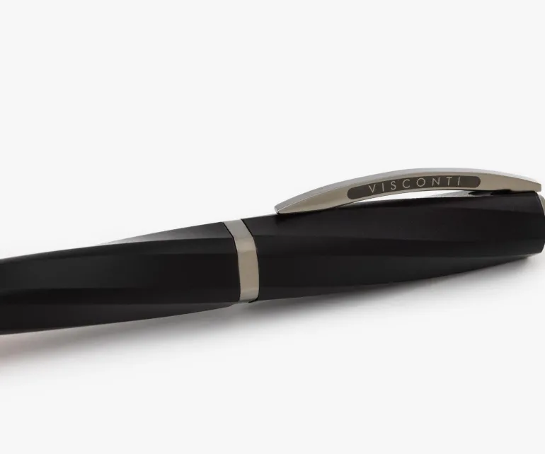 Visconti Divina Matte Black Ballpoint Pen | Altman Luggage