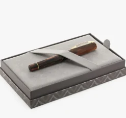 Visconti Medici Briarwood Ruthenium Fountain Pen | Altman Luggage