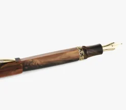 Visconti Medici Briarwood Ruthenium Fountain Pen | Altman Luggage