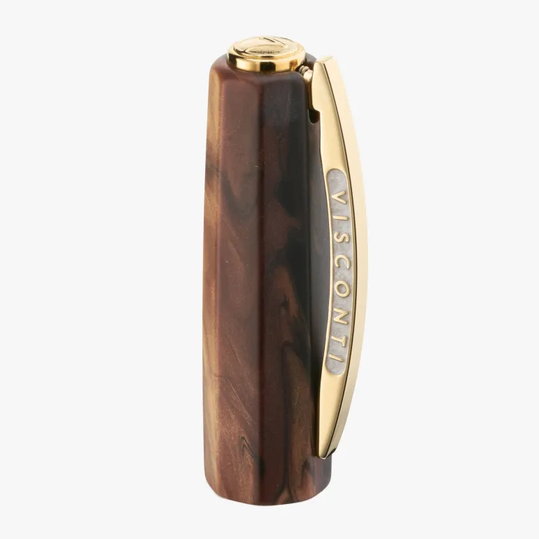 Visconti Medici Briarwood Ruthenium Fountain Pen | Altman Luggage