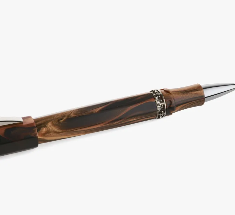 Visconti Medici Briarwood Ruthenium Rollerball Pen | Altman Luggage