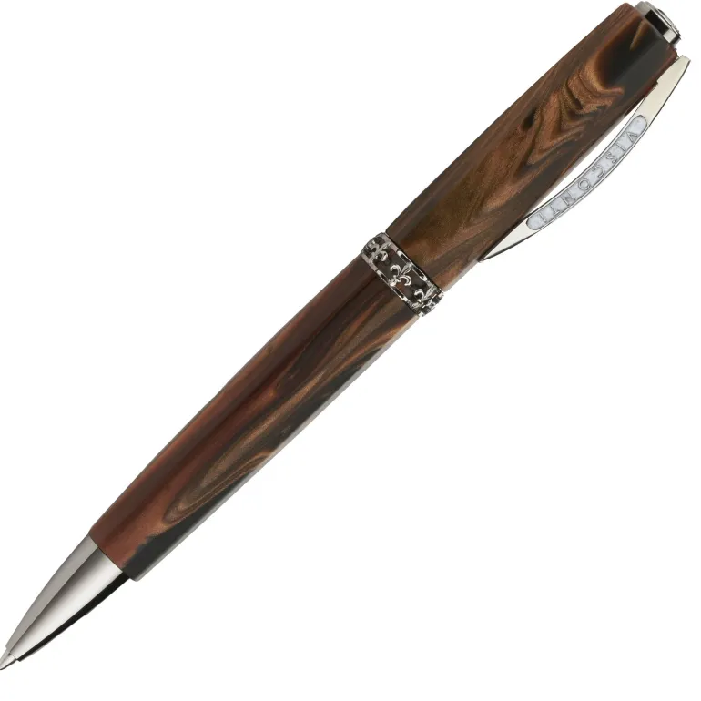 Visconti Medici Briarwood Ruthenium Ballpoint Pen | Altman Luggage