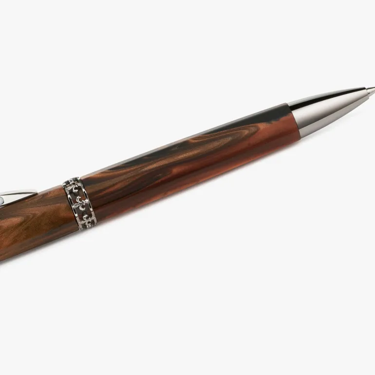 Visconti Medici Briarwood Ruthenium Ballpoint Pen | Altman Luggage