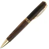 Visconti Medici Briarwood Yellow Gold Ballpoint Pen | Altman Luggage