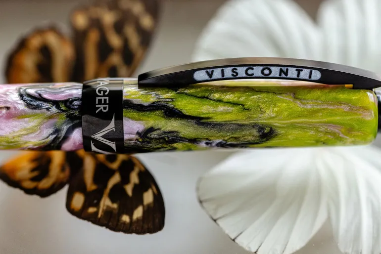 Visconti Voyager Mariposa Butterfly Malachite Fountain Pen