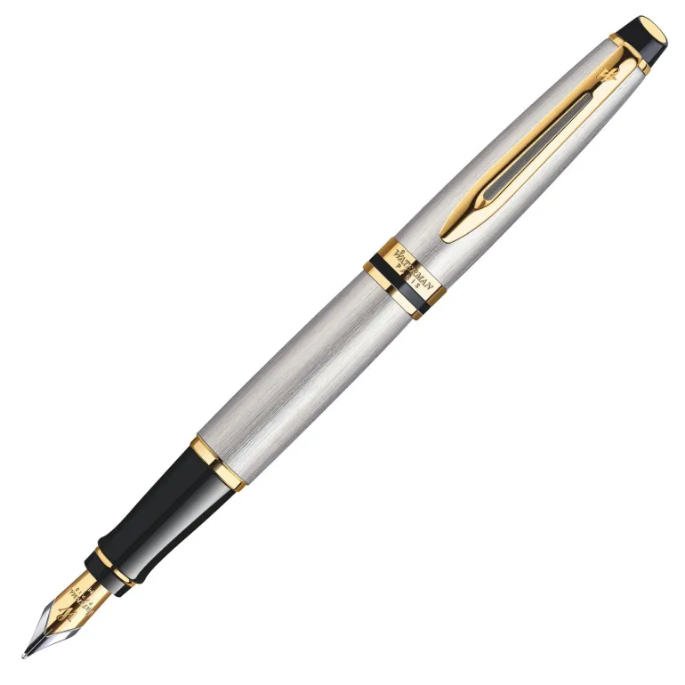 Waterman Expert Stainless Steel GT Fountain Pen Medium S0951960