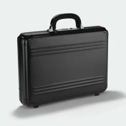 Zero Halliburton Pursuit Aluminum Medium Attache Case Black
